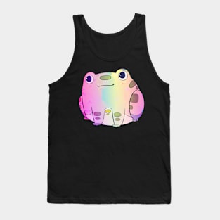 Chibi Frog Sitting - Pastel Colors Tank Top